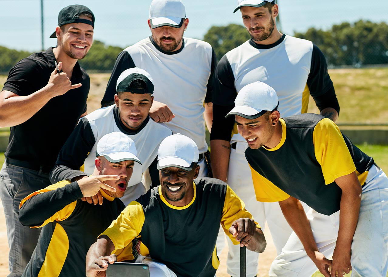 Give away personalised caps to your sports club